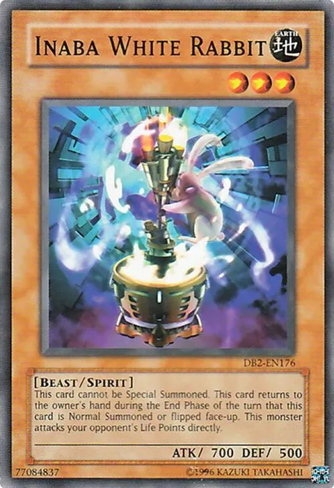 Inaba White Rabbit DB2-EN176 Yu-Gi-Oh card from Dark Beginning 2