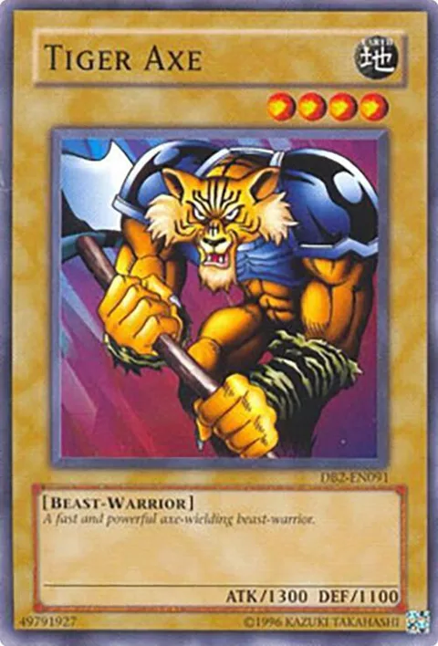 Tiger Axe DB2-EN091 Yu-Gi-Oh card from Dark Beginning 2