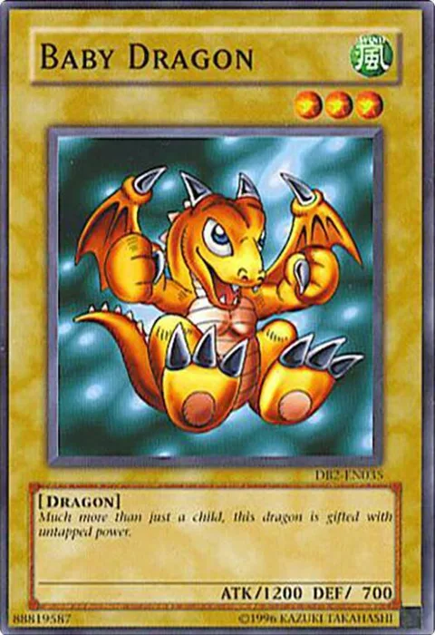 Baby Dragon DB2-EN035 Yu-Gi-Oh card from Dark Beginning 2