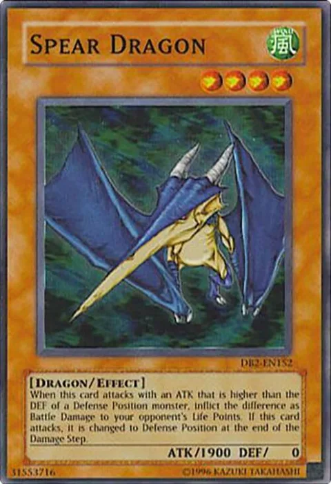 Spear Dragon DB2-EN152 Yu-Gi-Oh card from Dark Beginning 2
