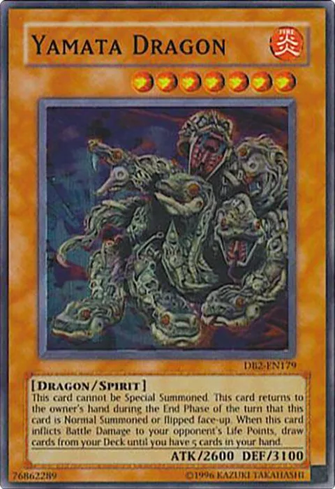 Yamata Dragon DB2-EN179 Yu-Gi-Oh card from Dark Beginning 2