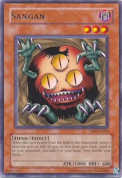 Sangan DB2-EN042 Yu-Gi-Oh card from Dark Beginning 2