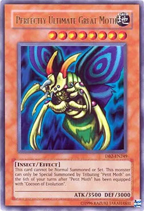 Perfectly Ultimate Great Moth DB2-EN249 Yu-Gi-Oh card from Dark Beginning 2