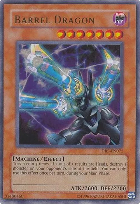 Barrel Dragon DB2-EN072 Yu-Gi-Oh card from Dark Beginning 2