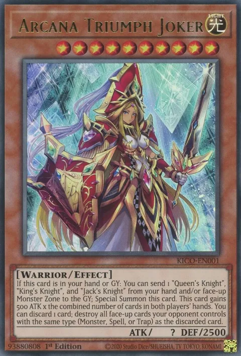 Arcana Triumph Joker KICO-EN001 Yu-Gi-Oh card from King's Court