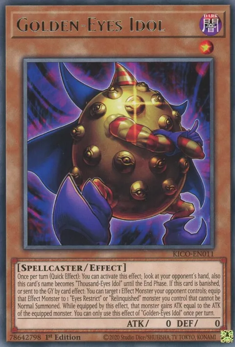 Golden-Eyes Idol KICO-EN011 Yu-Gi-Oh card from King's Court