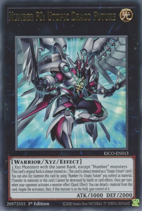 Number F0: Utopic Draco Future KICO-EN013 Yu-Gi-Oh card from King's Court