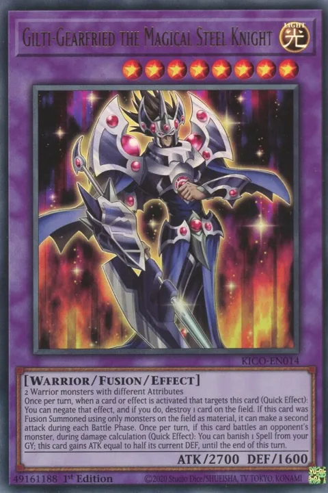 Gilti-Gearfried the Magical Steel Knight KICO-EN014 Yu-Gi-Oh card from King's Court