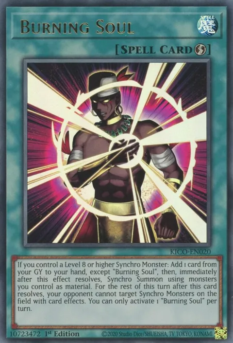 Burning Soul KICO-EN020 Yu-Gi-Oh card from King's Court