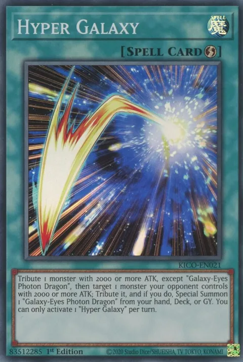 Hyper Galaxy KICO-EN021 Yu-Gi-Oh card from King's Court