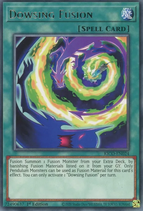 Dowsing Fusion KICO-EN024 Yu-Gi-Oh card from King's Court