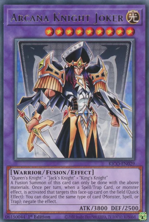 Arcana Knight Joker KICO-EN029 Yu-Gi-Oh card from King's Court
