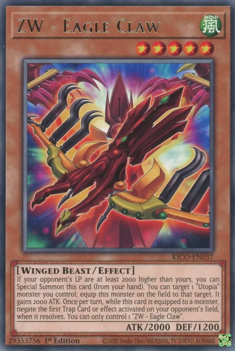 ZW - Eagle Claw KICO-EN037 Yu-Gi-Oh card from King's Court