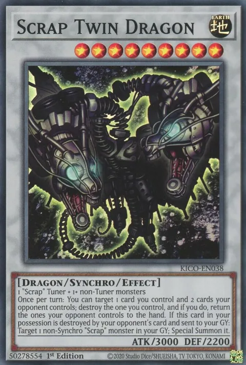 Scrap Twin Dragon KICO-EN038 Yu-Gi-Oh card from King's Court