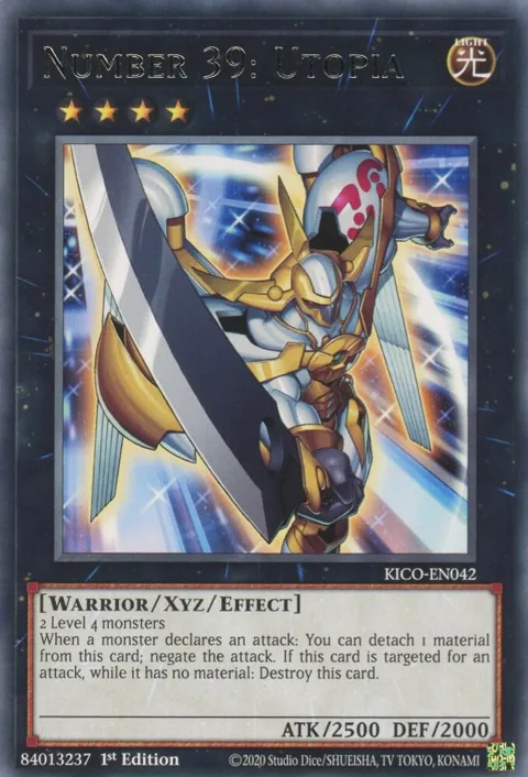 Number 39: Utopia KICO-EN042 Yu-Gi-Oh card from King's Court