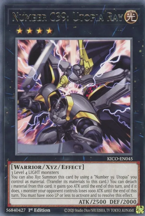 Number C39: Utopia Ray KICO-EN045 Yu-Gi-Oh card from King's Court