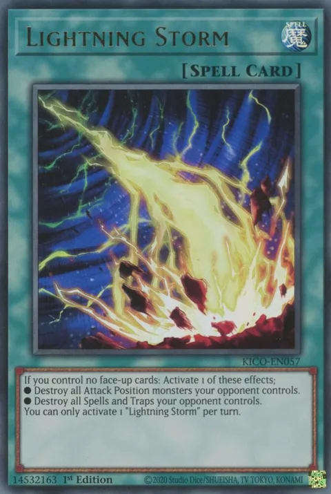 Lightning Storm KICO-EN057 Yu-Gi-Oh card from King's Court