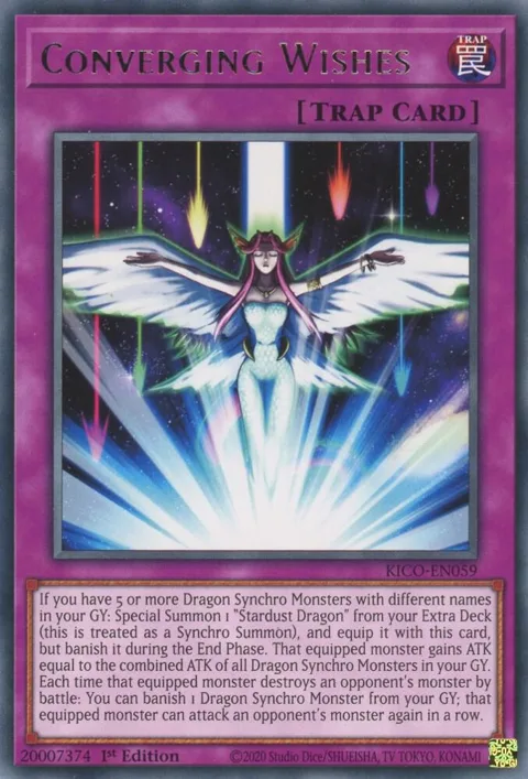 Converging Wishes KICO-EN059 Yu-Gi-Oh card from King's Court