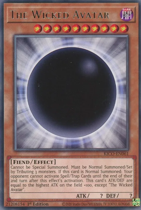 The Wicked Avatar KICO-EN061 Yu-Gi-Oh card from King's Court