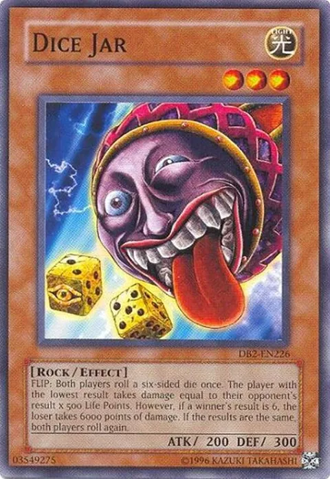 Dice Jar DB2-EN226 Yu-Gi-Oh card from Dark Beginning 2