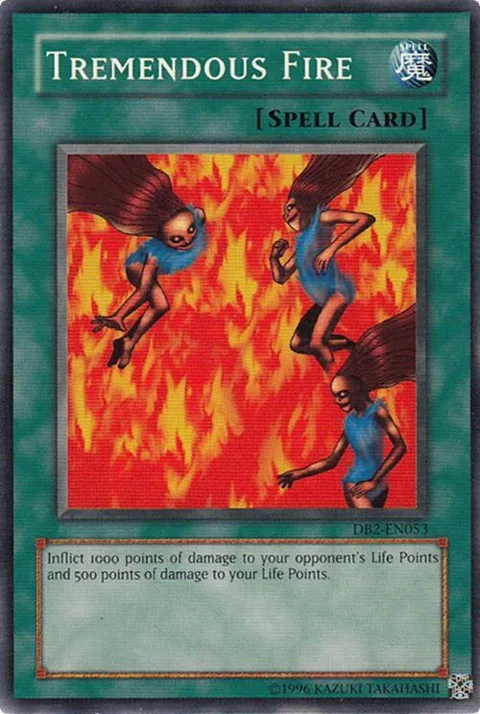 Tremendous Fire DB2-EN053 Yu-Gi-Oh card from Dark Beginning 2