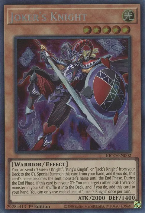 Joker's Knight Collector's Rare KICO-EN002 Yu-Gi-Oh card from King's Court