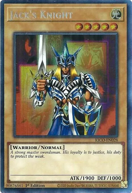 Jack's Knight Collector's Rare KICO-EN028 Yu-Gi-Oh card from King's Court