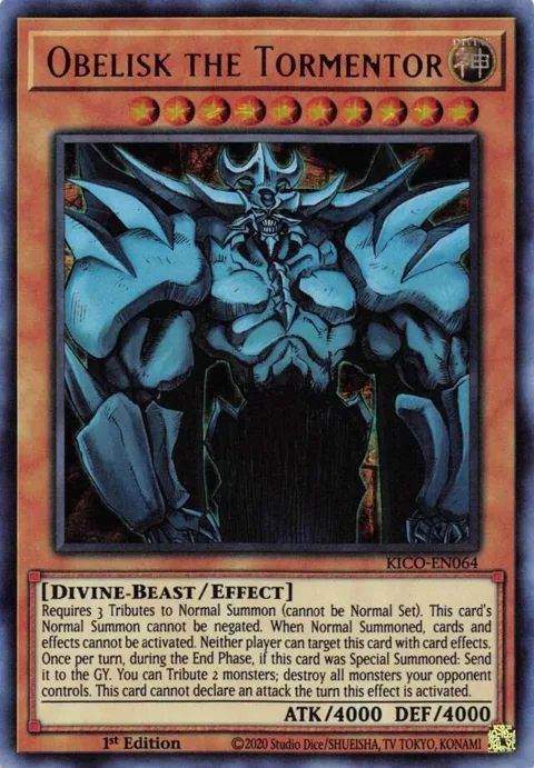 Obelisk the Tormentor Ultra Pharaoh's Rare KICO-EN064 Yu-Gi-Oh card from King's Court