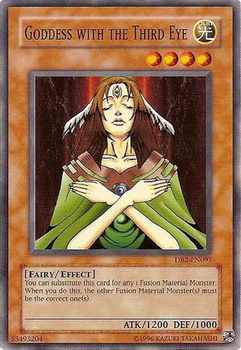 Goddess with the Third Eye DB2-EN097 Yu-Gi-Oh card from Dark Beginning 2
