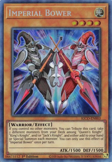 Imperial Bower Collector's Rare KICO-EN003 Yu-Gi-Oh card from King's Court