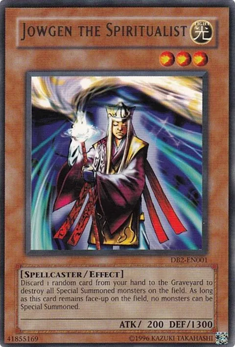 Jowgen the Spiritualist DB2-EN001 Yu-Gi-Oh card from Dark Beginning 2