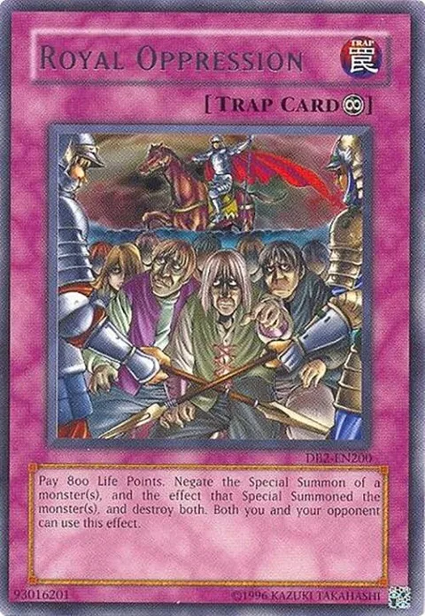 Royal Oppression DB2-EN200 Yu-Gi-Oh card from Dark Beginning 2
