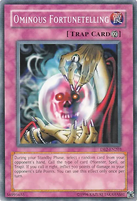 Ominous Fortunetelling DB2-EN203 Yu-Gi-Oh card from Dark Beginning 2