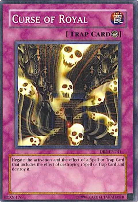 Curse of Royal DB2-EN241 Yu-Gi-Oh card from Dark Beginning 2