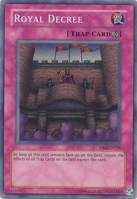 Royal Decree DB2-EN106 Yu-Gi-Oh card from Dark Beginning 2