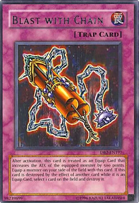 Blast with Chain DB2-EN197 Yu-Gi-Oh card from Dark Beginning 2