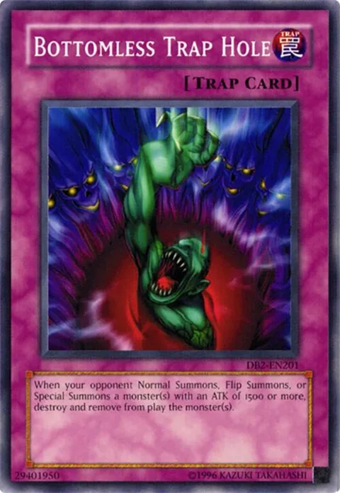 Bottomless Trap Hole DB2-EN201 Yu-Gi-Oh card from Dark Beginning 2