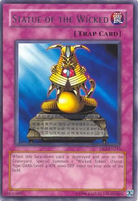 Statue of the Wicked DB2-EN243 Yu-Gi-Oh card from Dark Beginning 2