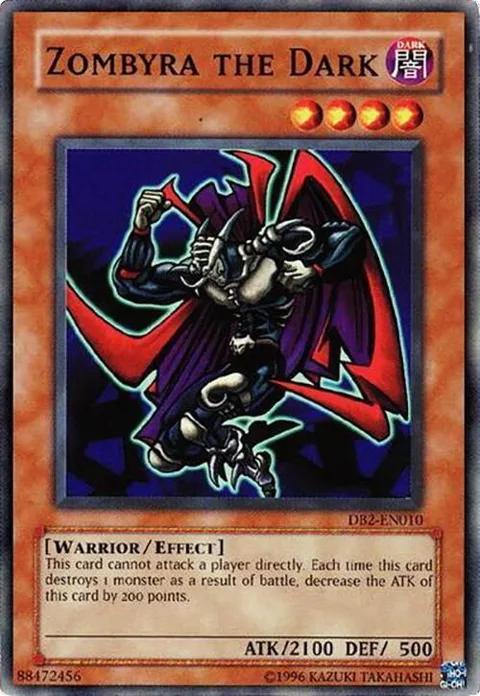 Zombyra the Dark DB2-EN010 Yu-Gi-Oh card from Dark Beginning 2