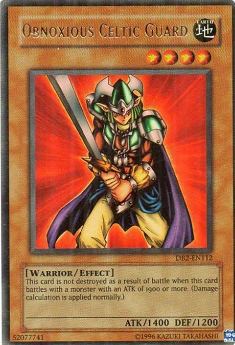 Obnoxious Celtic Guard DB2-EN112 Yu-Gi-Oh card from Dark Beginning 2