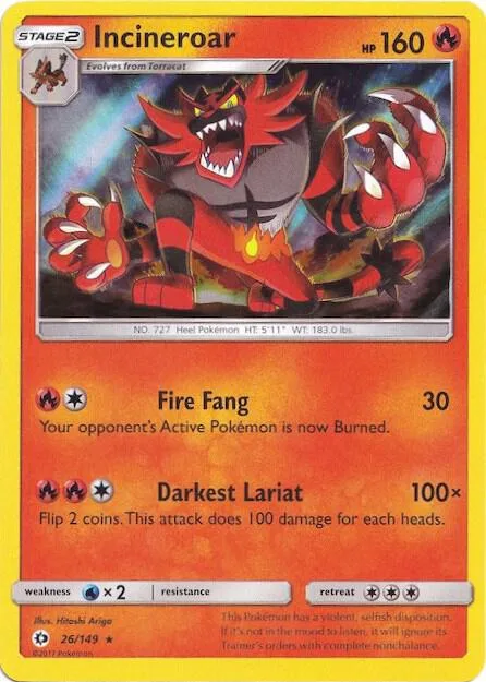 Incineroar - 26/149 Water Web Holo #026/149 Holofoil Pokémon card from Miscellaneous Cards & Products