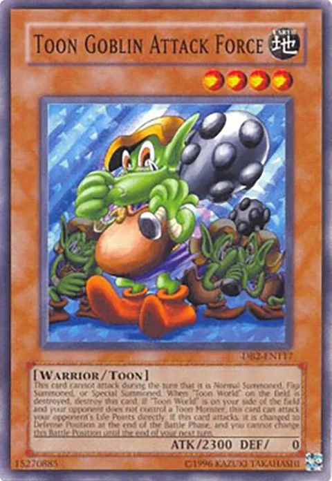 Toon Goblin Attack Force DB2-EN117 Yu-Gi-Oh card from Dark Beginning 2