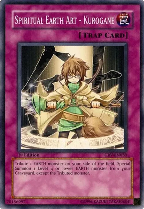 Spiritual Earth Art - Kurogane CRV-EN050 1st Edition Yu-Gi-Oh card from Cybernetic Revolution