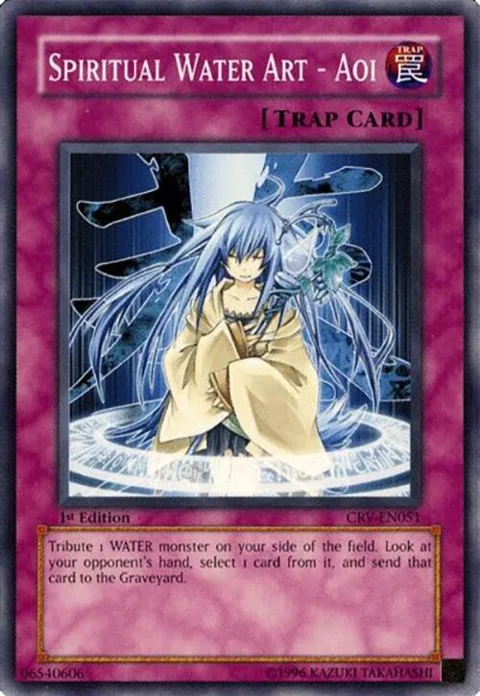 Spiritual Water Art - Aoi CRV-EN051 Unlimited Yu-Gi-Oh card from Cybernetic Revolution
