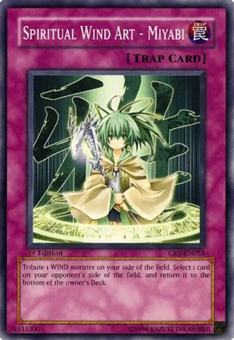 Spiritual Wind Art - Miyabi CRV-EN053 1st Edition Yu-Gi-Oh card from Cybernetic Revolution