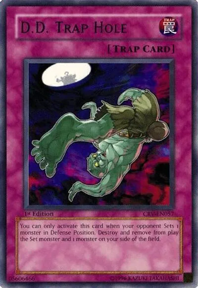 D.D. Trap Hole CRV-EN057 1st Edition Yu-Gi-Oh card from Cybernetic Revolution