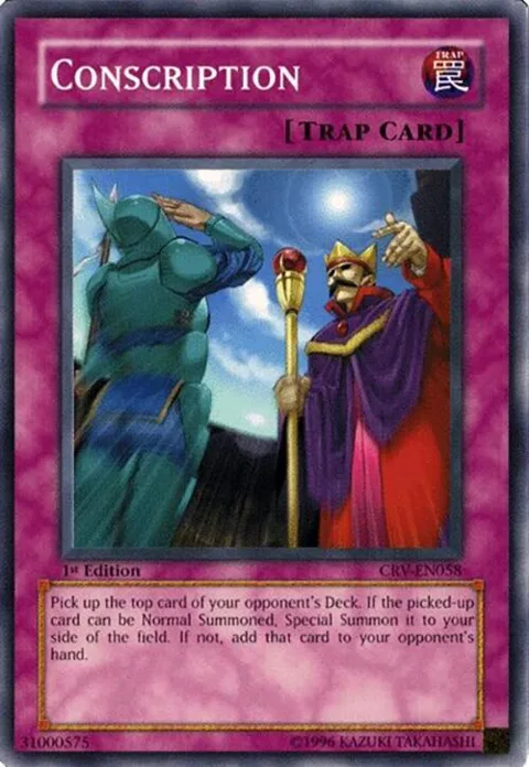 Conscription CRV-EN058 1st Edition Yu-Gi-Oh card from Cybernetic Revolution
