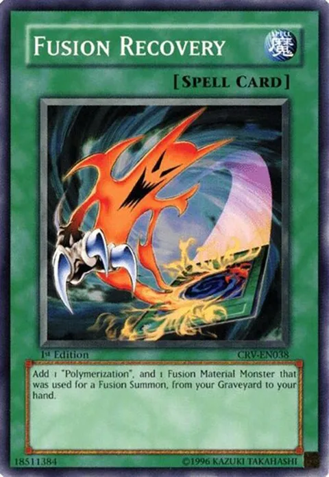 Fusion Recovery CRV-EN038 1st Edition Yu-Gi-Oh card from Cybernetic Revolution