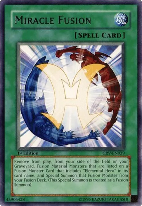 Miracle Fusion CRV-EN039 1st Edition Yu-Gi-Oh card from Cybernetic Revolution