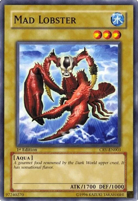 Mad Lobster CRV-EN003 1st Edition Yu-Gi-Oh card from Cybernetic Revolution